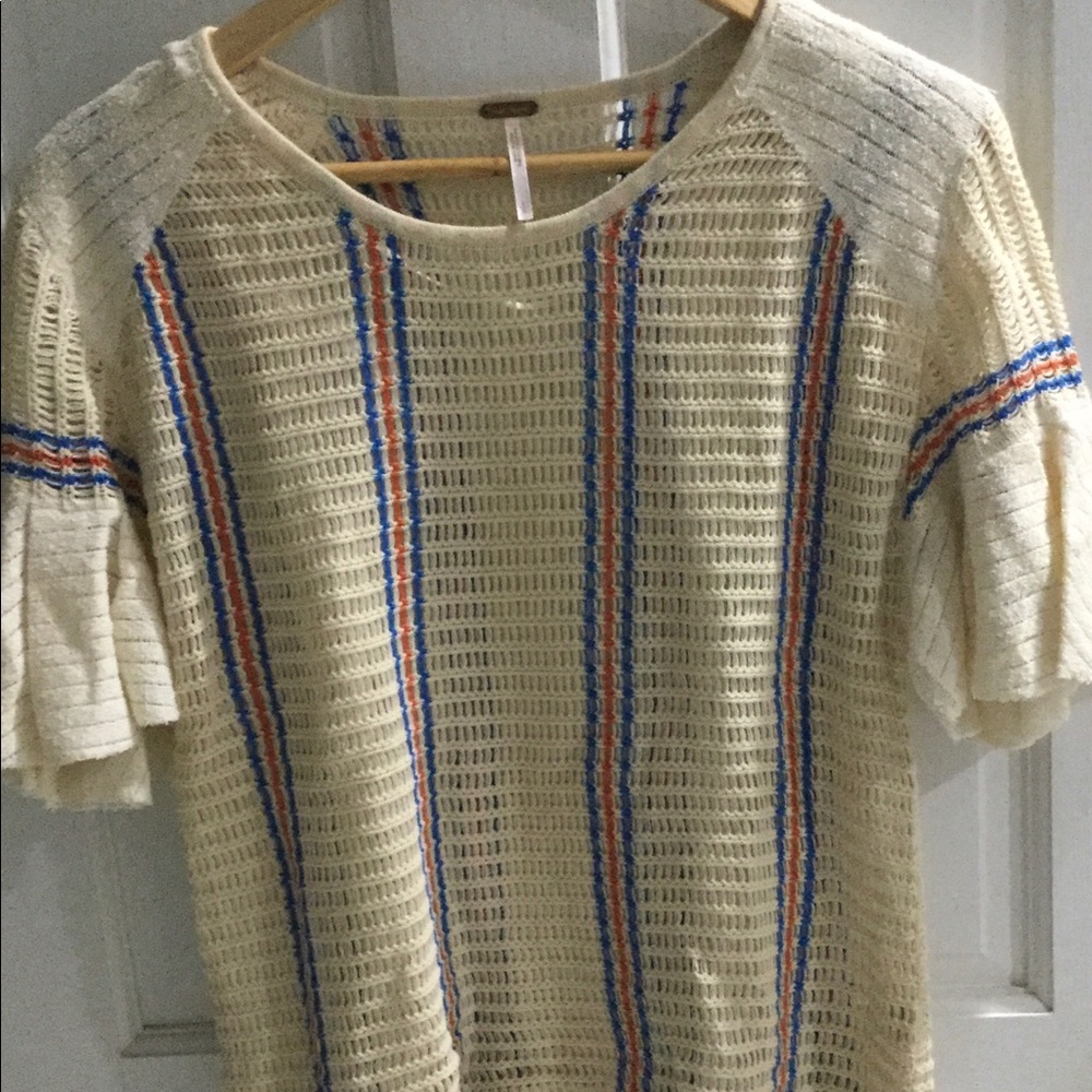 Free People short sleeve sweater